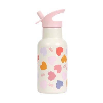 A Little Lovely Company RVS Drinkfles - Hearts A Little Lovely Company RVS Drinkfles - Hearts
