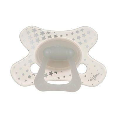 Difrax Fopspeen Baba Glow In The Dark Natural 6mnd+ Ass.