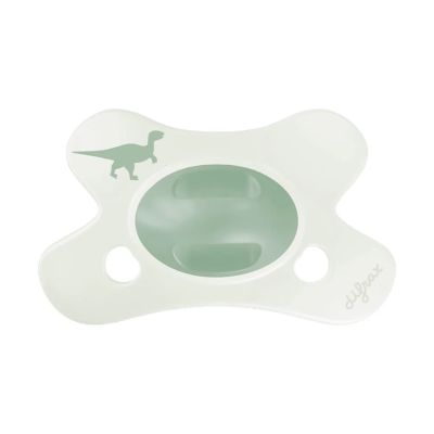 Difrax Natural Fopspeen - 0-6 Mnd - Little Green Dino