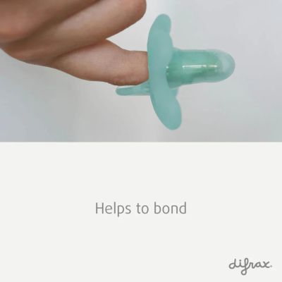 Difrax Pinky Prematuur Fopspeen - Rond - 2 Stuks - -2/+2 Mnd - Aqua en Moonstone