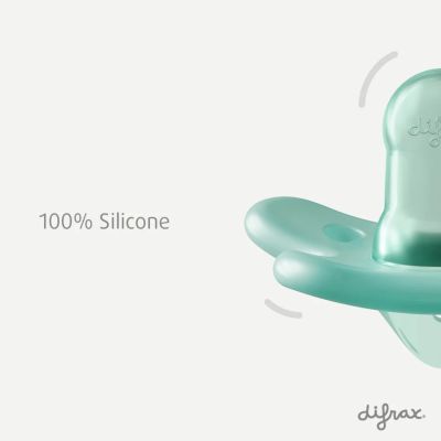 Difrax Pinky Prematuur Fopspeen - Rond - 2 Stuks - -2/+2 Mnd - Aqua en Moonstone