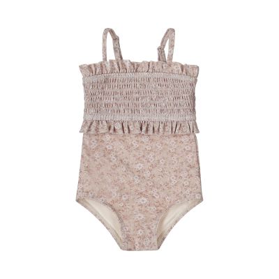 Dirkje Flowers Badpak - Beige