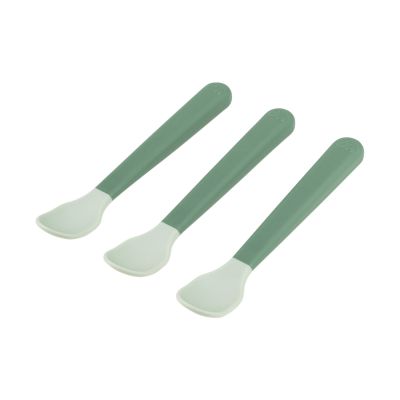 Done By Deer Spoon Baby Easy-Grip Foodie Green 3-Pack