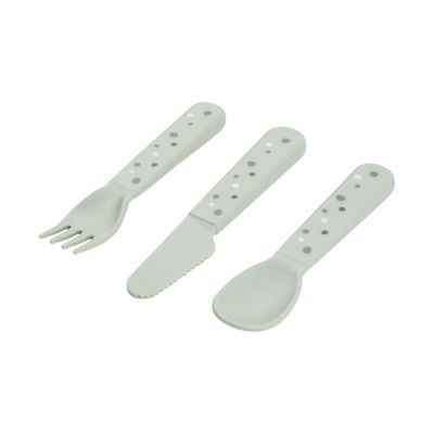 Done By Deer Foodie Cutlery Set Happy Dots Green