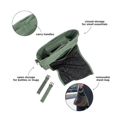 Done By Deer Kinderwagen Organizer - Green Done By Deer Kinderwagen Organizer - Green