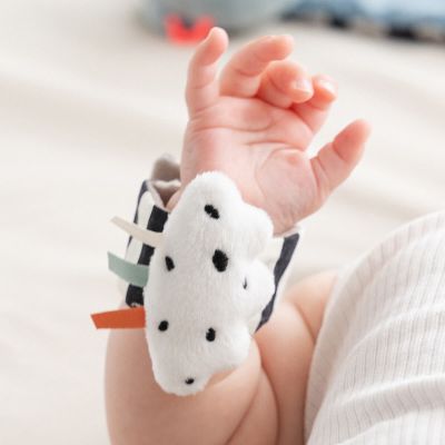 Done By Deer Wrist Rattle Set Happy Clouds Blue 2-Pack