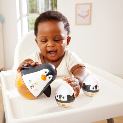 Hape Babyspeelgoed - Wobbling Penguin Family