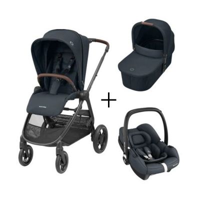 Maxi-Cosi Street+ Trio Essential Graphite (Black Frame + Brown Leather)