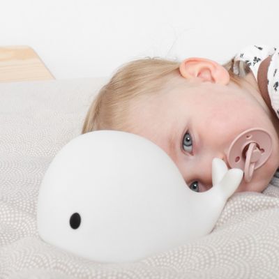 Flow Amsterdam Nachtlamp Moby Wit Silicone