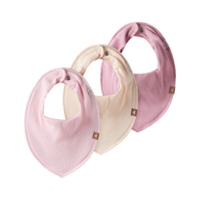 Name It Yvette Bandana - 3 Stuks - Rib - Sun Kiss/Ballerina/Cameo Pink 