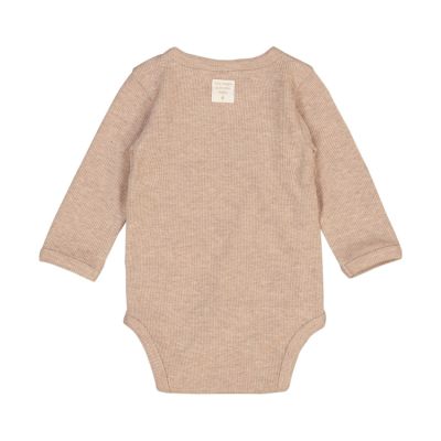 Feetje Romper Wikkel Rib The Magic Is In You Taupe Melange 62