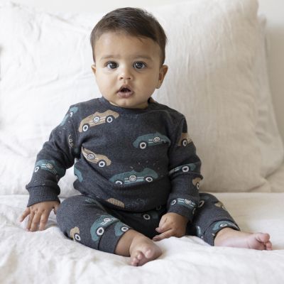 Feetje Ricky Racer Pyjama - Maat 68 - Antraciet Melange Feetje Ricky Racer Pyjama - Maat 68 - Antraciet Melange