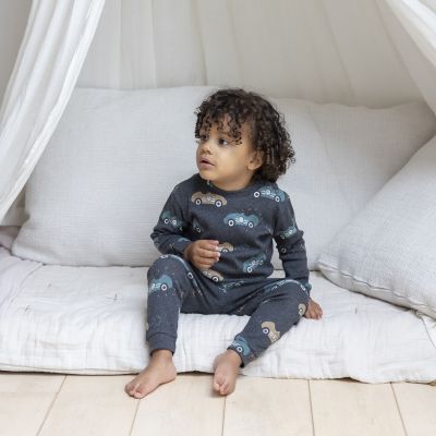 Feetje Ricky Racer Pyjama - Maat 68 - Antraciet Melange Feetje Ricky Racer Pyjama - Maat 68 - Antraciet Melange
