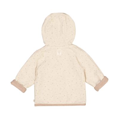 Feetje Jas Met Capuchon Omkeerbaar Print The Magic Is In You Taupe Melange 68