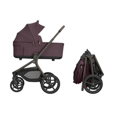 Kikkaboo Goya Kinderwagen 4-in-1 - Platinum Merlot/Noir