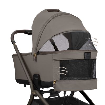 Kikkaboo Goya Kinderwagen 3-in-1 - Platinum Mocca/Noir Kikkaboo Goya Kinderwagen 3-in-1 - Platinum Mocca/Noir