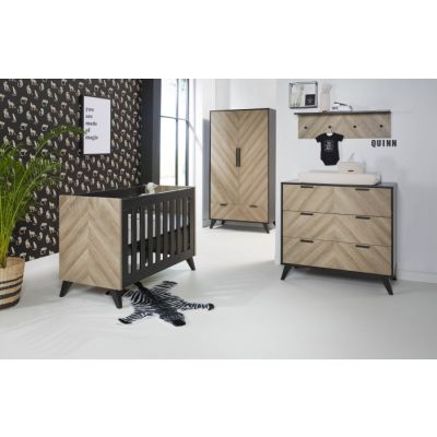 Interbaby Ledikant 70 x 140 Incl. Juniorzijden - Commode Lancaster