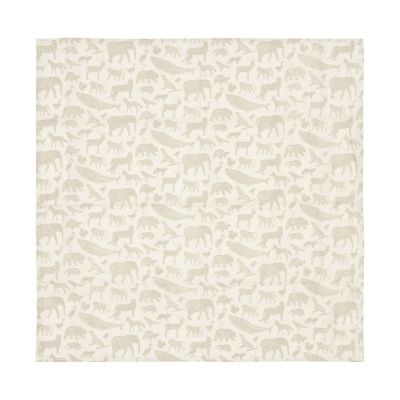 Jollein Multidoek Hydrofiel Animals Nougat 70 x 70 cm 3-Pack