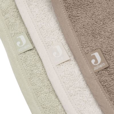Jollein Badstof Slab - 3 Stuks - Sand / Soft Matcha / Milky Coffee Jollein Badstof Slab - 3 Stuks - Sand / Soft Matcha / Milky Coffee