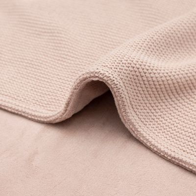 Jollein Ledikantdeken Basic Knit Wild Rose/Fleece 100 x 150 cm