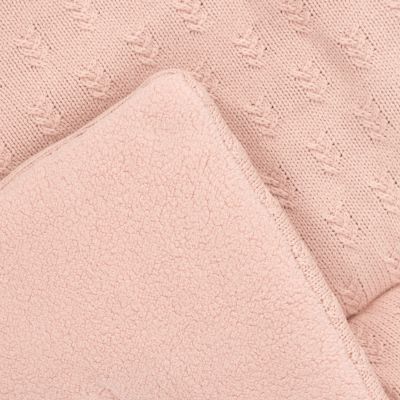 Jollein Boxkleed Grain Knit Wild Rose 75 x 95 cm