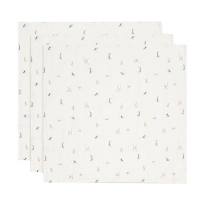 Jollein Jungle Jambo Small Multidoek - 3 Pack - 70 x 70 cm - Hydrofiel