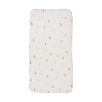 Jollein Ledikanthoeslaken Jersey Happy Miffy Nougat 60 x 120 cm