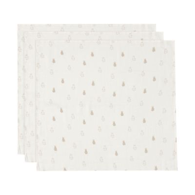 Jollein Multidoek Happy Miffy Nougat 70 x 70 cm 3-Pack