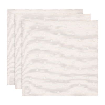 Jollein Multidoek Hydrofiel Small Miffy Stripe Biscuit 70 x 70 cm 3-Pack