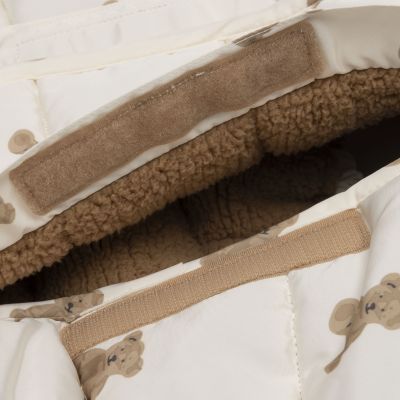 Jollein Puffed Voetenzak - Groep 0+ 3/5 Punts Gordel - Mini Teddy Bear Jollein Puffed Voetenzak - Groep 0+ 3/5 Punts Gordel - Mini Teddy Bear
