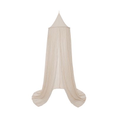 Jollein Stripe Klamboe - 245 cm - Oatmeal/Hazel Jollein Stripe Klamboe - 245 cm - Oatmeal/Hazel