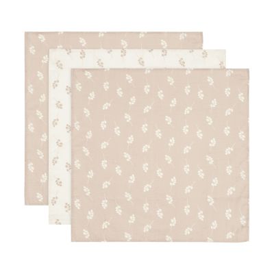 Jollein Multidoek Hydrofiel Twig Wild Rose 70 x 70 cm 3-Pack