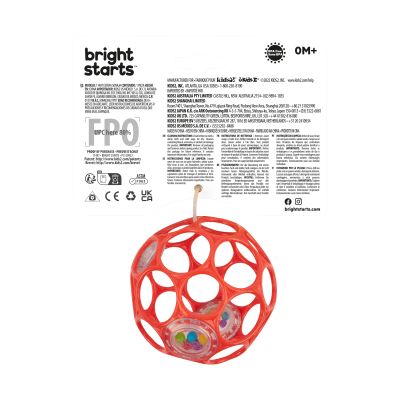 Oball Rammelaar - Easy-Grasp Toy - Red Oball Rammelaar - Easy-Grasp Toy - Red