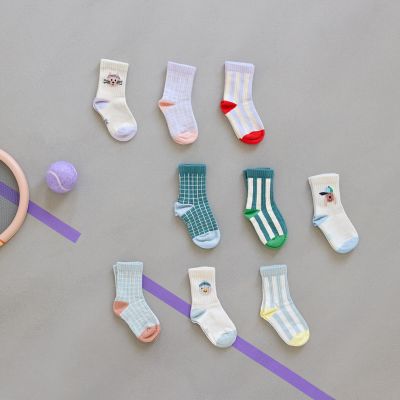 LÄSSIG Tennis Socks 3 pcs GOTS Cat - Maat 19-22