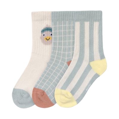 Laessig Tennis Socks 3 pcs GOTS Duck - Maat 19‑22
