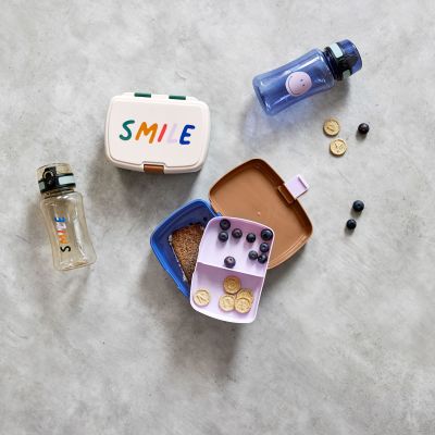Lässig Lunch Set Little Gang Smile Caramel/Blue