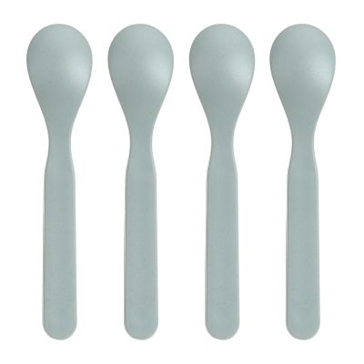 Lässig Tiny Team Dog Lepels - 4 Stuks - PP/Cellulose - Blauw