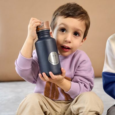 Lässig Fles Stainless Steel Little Gang Smile Navy