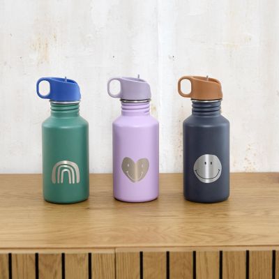 Lässig Fles RVS Little Gang Heart Lilac Lässig Fles RVS Little Gang Heart Lilac