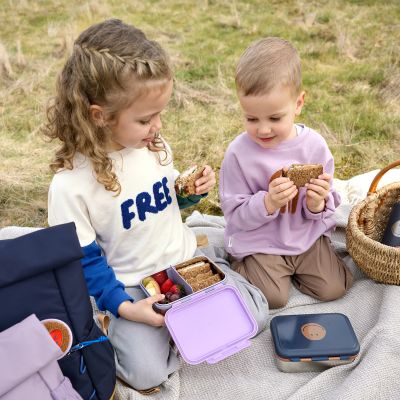 Lässig Lunchbox Roestvrij Staal Little Gang Heart Lilac