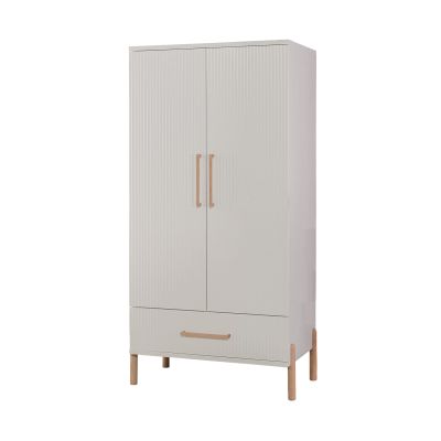 TWF Ledikant 70 x 140 - Commode XL 3 Laden 1 Deur - Hanglegkast 2 Deuren 1 Laden Curve