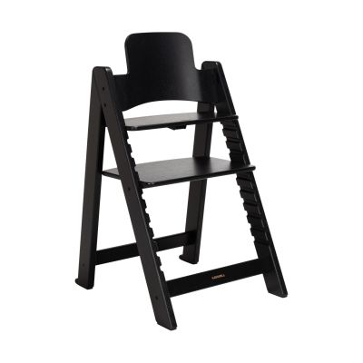 Kidsmill Up! Kinderstoel Eikenhout Incl. Houten Babyset - Zwart Kidsmill Up! Kinderstoel Eikenhout Incl. Houten Babyset - Zwart