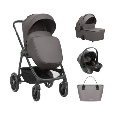 Kikkaboo Modena Kinderwagen 3-in-1 - Donkergrijs Kikkaboo Modena Kinderwagen 3-in-1 - Donkergrijs