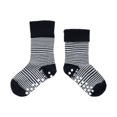 KipKep Blijf-Sokjes - 18-24 Mnd - Antislip - 1-Pack - Black Stripes