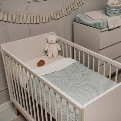 Koeka Wiegdeken Cotton Fleece Wafel Amsterdam Ocean Air 75 x 100 cm