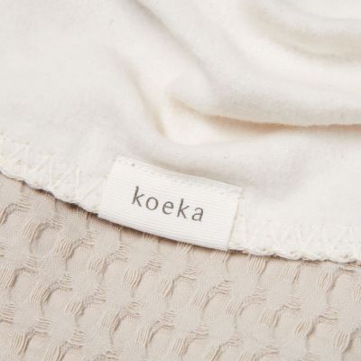 Koeka Ledikantdeken Cotton Fleece Wafel Amsterdam Sand 



