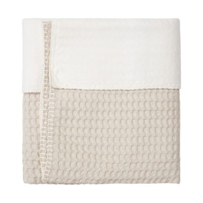 Koeka Ledikantdeken Cotton Fleece Wafel Amsterdam Sand 




