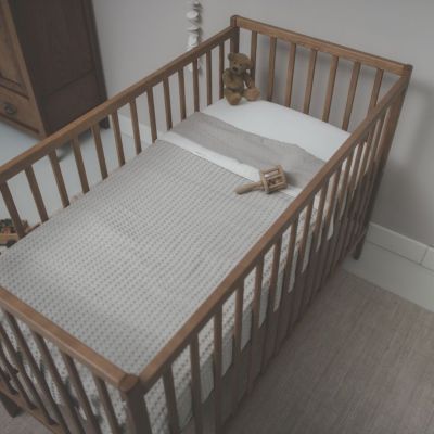 Koeka Ledikantdeken Cotton Fleece Wafel Amsterdam Sand 



