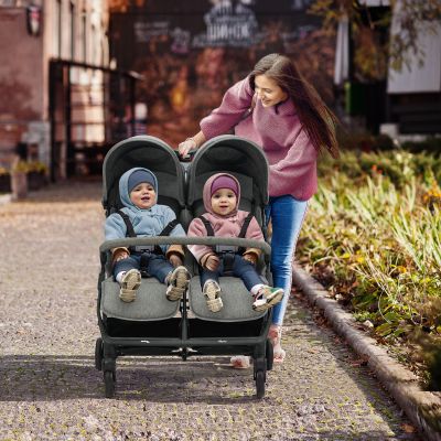 Asalvo Tweelingbuggy - Henry - Grey
