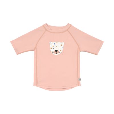 Lässig Zwem T-Shirt Korte Mouw Leopard Pink 62-68